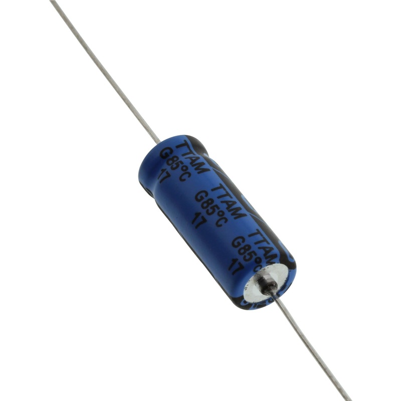 Illinois Capacitor 227TTA035M Electrolytic 220 F 35 V  20% Axial Leaded 2000 Hours @ 85C Polar