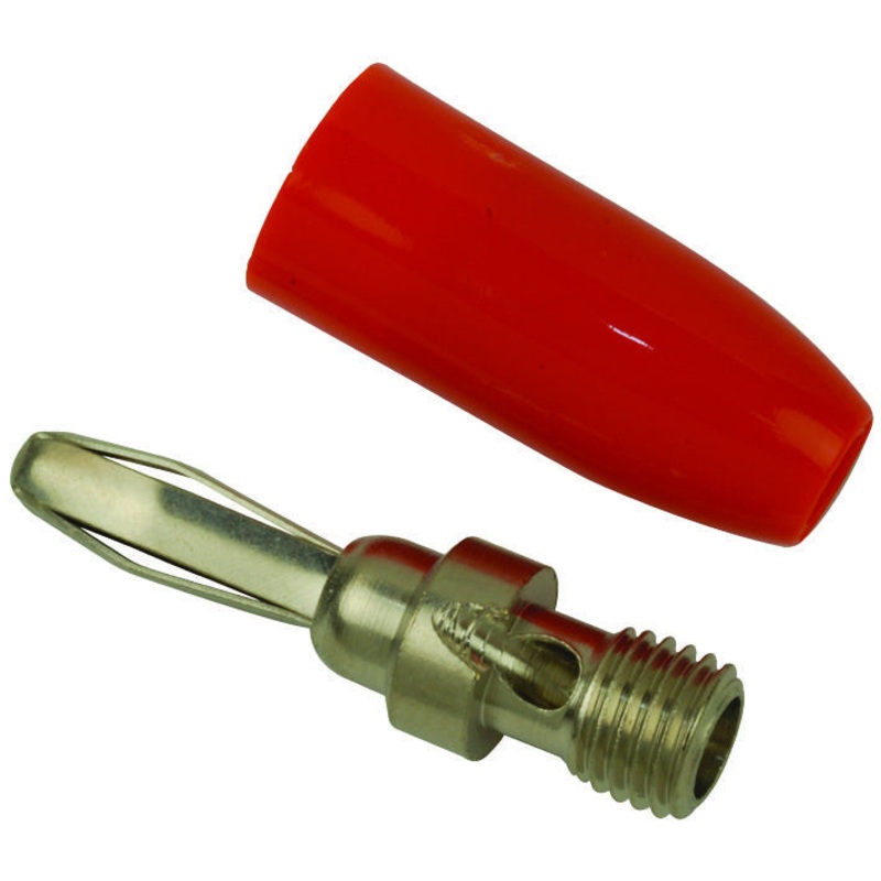 JOHNSON – CINCH CONNECTIVITY 108-0306-001 BANANA PLUG, 15A, SOLDERLESS, ORANGE