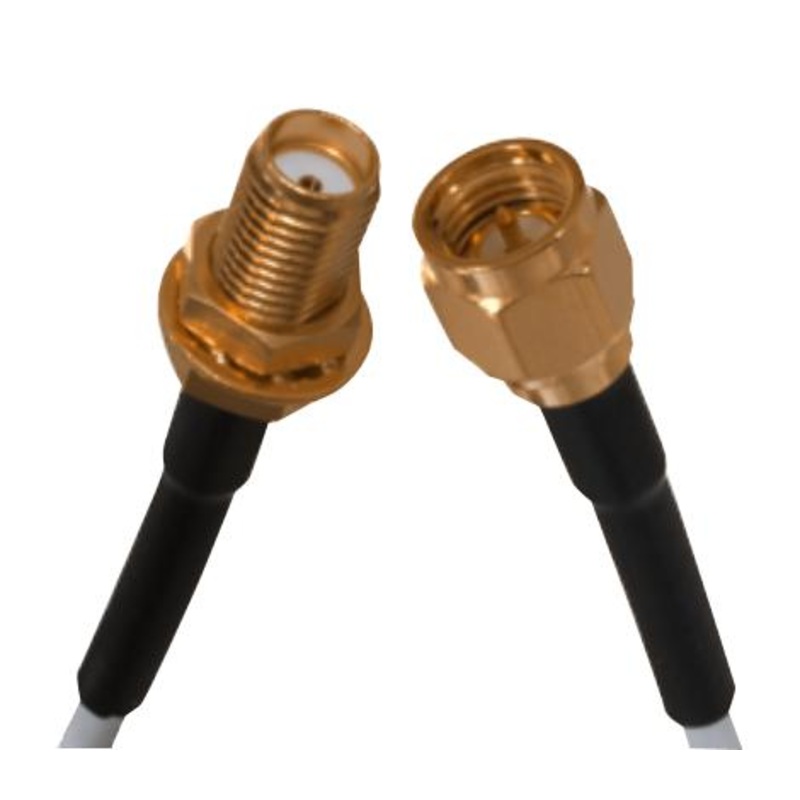 Johnson – Cinch Connectivity 415-0031-MM500 RF / Coaxial Cable Assembly SMA Straight Plug Bulkhead Jack RG316 50 ohm 19.7  500 mm