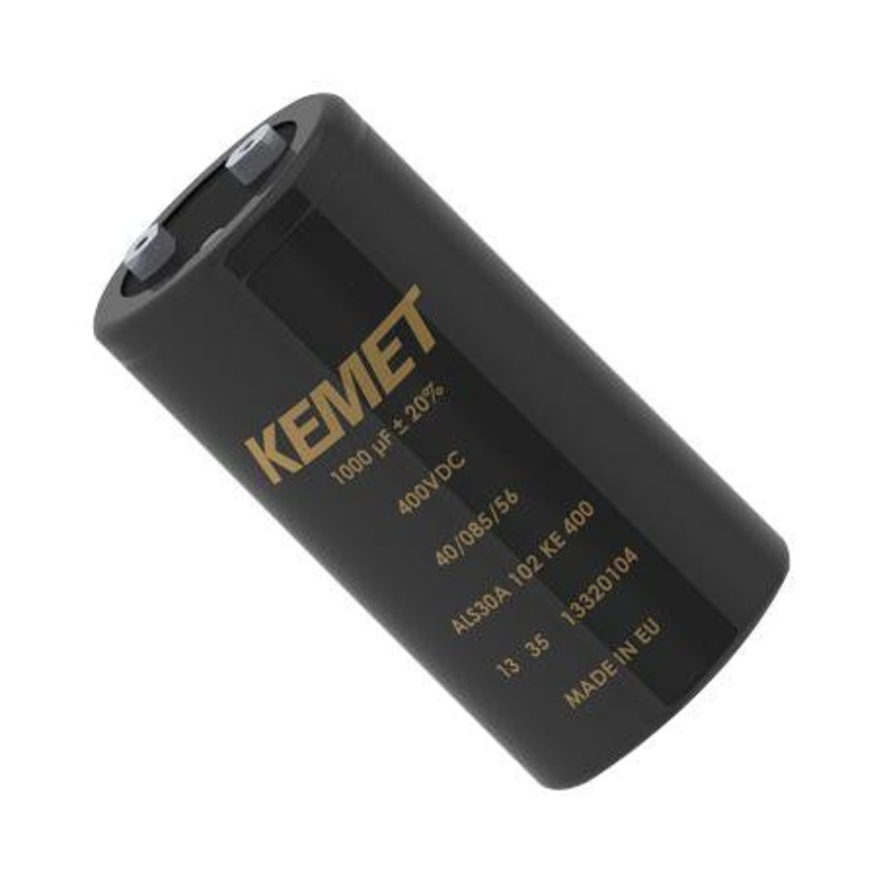 KEMET ALS30A152DF200 Electrolytic Capacitor, Long Life, 1500 F, 200 V, ALS30 Series,  20%, Screw, 36 mm