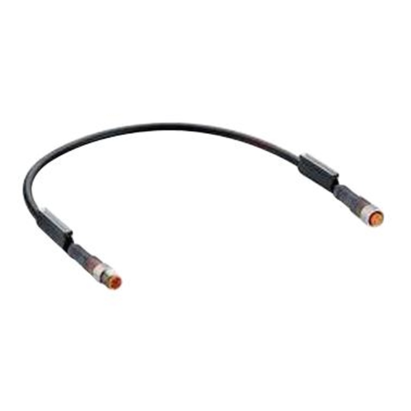 LUMBERG AUTOMATION RSMV 3-RKMV 3-224/2M Sensor Cable, M8 Plug, M8 Receptacle, 3 Positions, 2 m, 6.6 ft