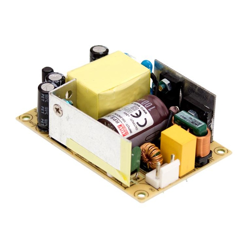 Mean Well RPS-65-24 AC/DC Open Frame Power Supply (PSU) Medical 1 Output 65 W 24 V 2.71 A