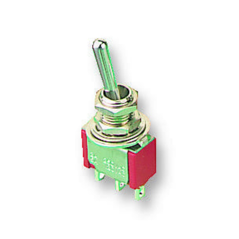 C & K COMPONENTS 7201SYZBE Toggle Switch, DPDT, Non Illuminated, On-On, 7000 Series, Panel, 5 A