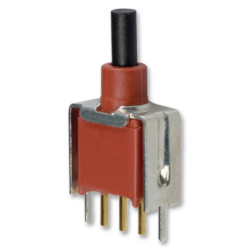 C & K COMPONENTS EP12SD1V3BE Pushbutton Switch, Momentary Spring Return, SPDT, 20 V, 20 V, Through Hole