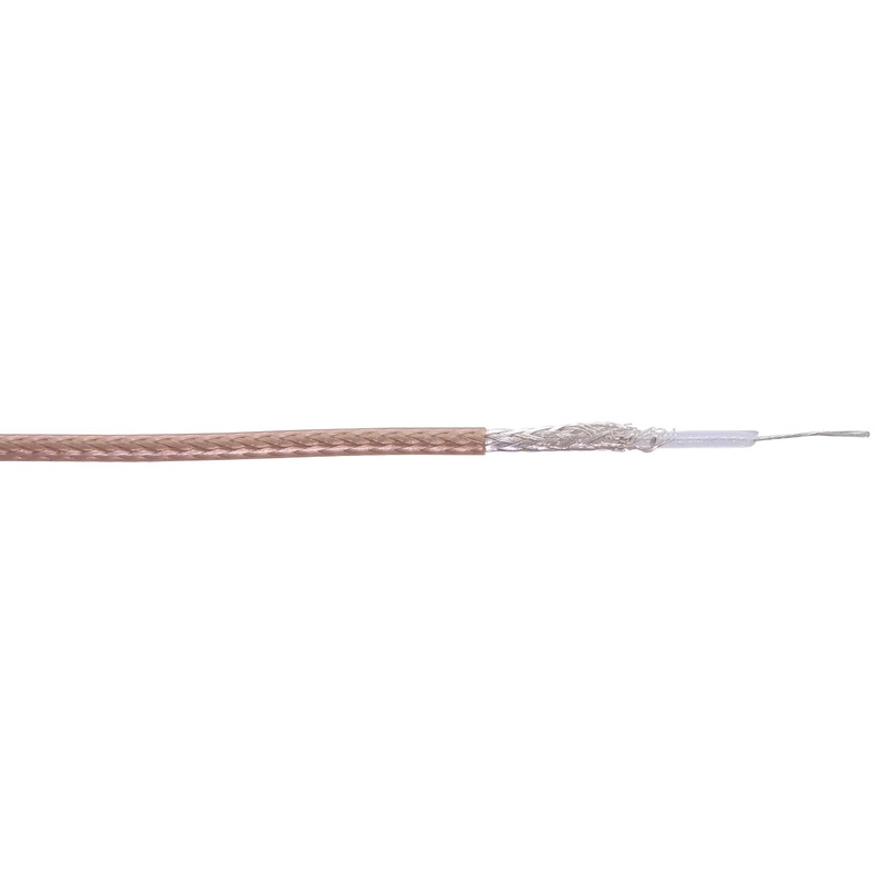 Carlisleit M17/93-RG178 Coaxial Cable Per Metre MIL-DTL-17 Single Braid RG178 30 AWG 50 ohm
