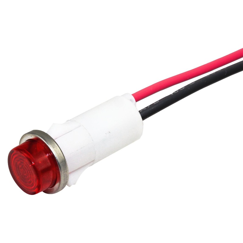 CHICAGO MINIATURE LIGHTING 1092C1-28V LED INDICATOR, PANEL, 12.7MM, RED, 28V