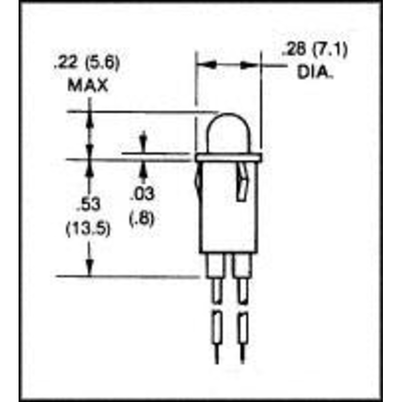 CHICAGO MINIATURE LIGHTING 5100H1/5 INDICATOR, LED PANEL MOUNT RED/GREEN, 2.8V