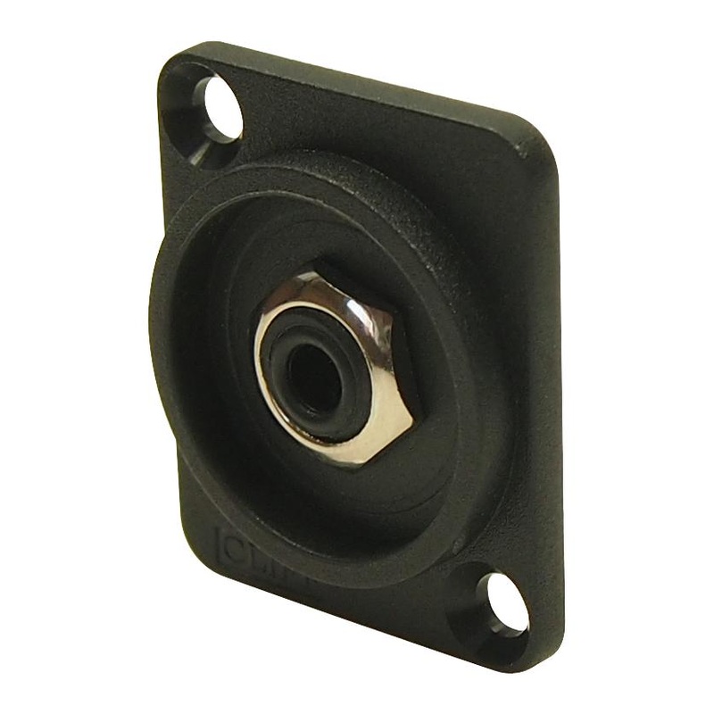 Cliff Electronic Components CP303075 Phone Audio Connector CSK Hole Mono 2 Contacts Jack Panel Mount Nylon (Polyamide) Body