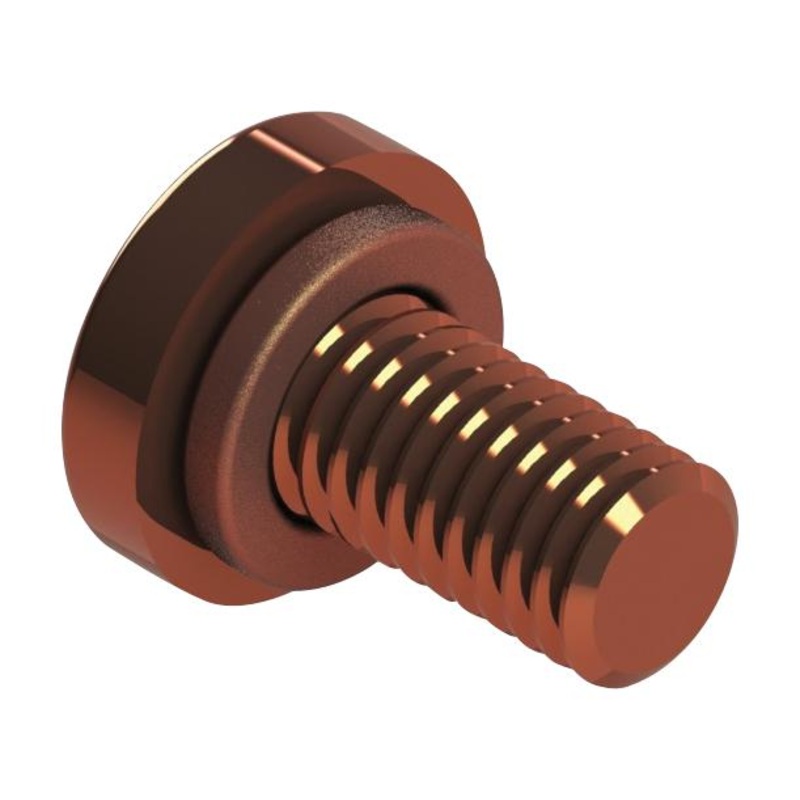 Deltron Enclosures 486-CSCR-M6 Screw Heavy Duty Earth Philips M6 x 8 Copper 486 Series