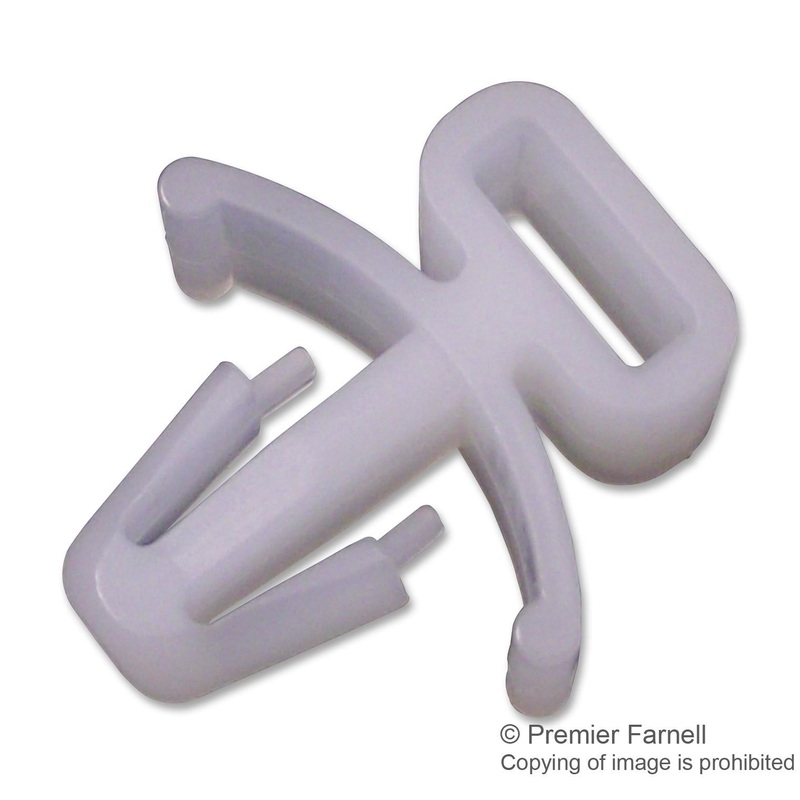 DURATOOL DTRFTH-6-01 Cable Tie Mount, 6.35 mm, Tree Barb, Nylon 6.6 (Polyamide 6.6), Natural