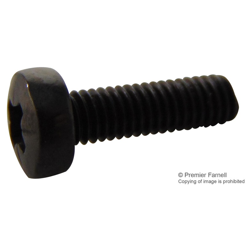 DURATOOL M310 PRSTMCB100- Machine Screw, M3, Steel, 10 mm, Chemically Blackened, Pan Head Pozidriv