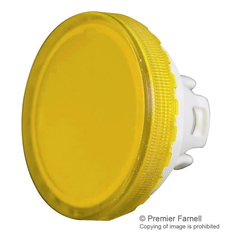 EAO 84-7111.400 Lens, Plastic, Round, Yellow, 84 Series