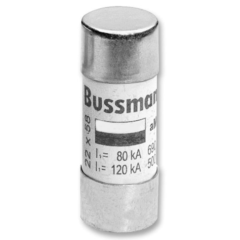 EATON BUSSMANN SERIES C22M80 Industrial / Power Fuse, Class aM Series, 80 A, 500 VAC, 22mm x 58mm, 0.87 x 2.28