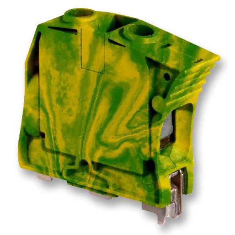 ENTRELEC UK 1SNK516150R0000 DIN Rail Mount Terminal Block, 2 Ways, 10 AWG, 0 AWG, 35 mm, Screw