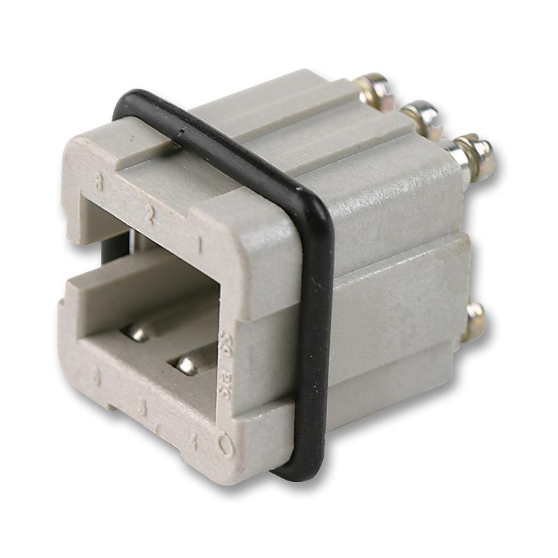 EPIC 10.4861 Heavy Duty Connector Insert, 6+PE Signal, STA Series, Receptacle, A3/4, 6 Contacts, 10 A