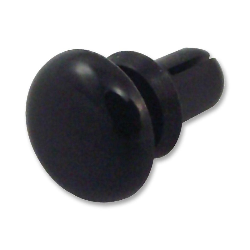 Essentra Components (FORMERLY RICHCO) SR 3045B Rivet Snap Black Nylon 3.2 mm Hole Dia 2 – 3 Grip 6.4 1.6 Depth
