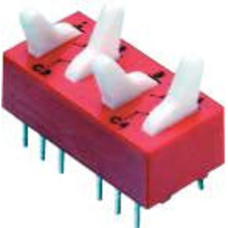 GRAYHILL 76STC02T SWITCH, DIP, 2 POSITION, SPDT, RAISED ROCKER