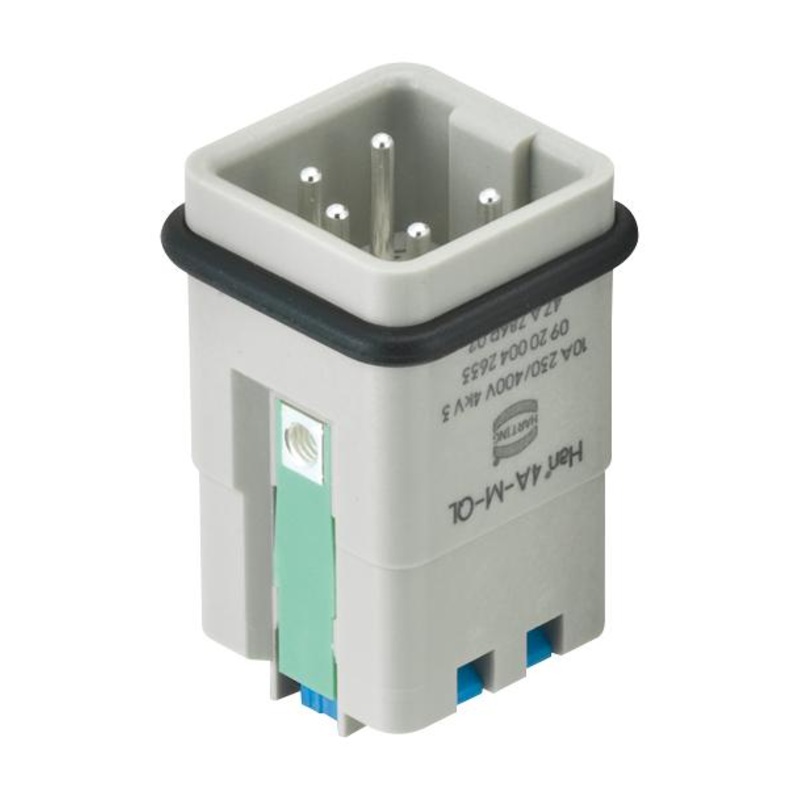 Harting 09200042633. Heavy Duty Insert Plug 4+PE 2.5MM2