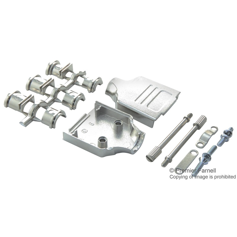 AMPHENOL COMMERCIAL PRODUCTS L17DTZK09K D Sub Backshell, DTZK Series, DE, 180, Zinc Body