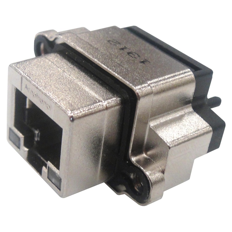 AMPHENOL COMMERCIAL PRODUCTS MRJR54810F Sealed Ethernet, 8 Contact, Jack, RJ45, MRJR Series, Panel Mount, Gold Plated Contacts