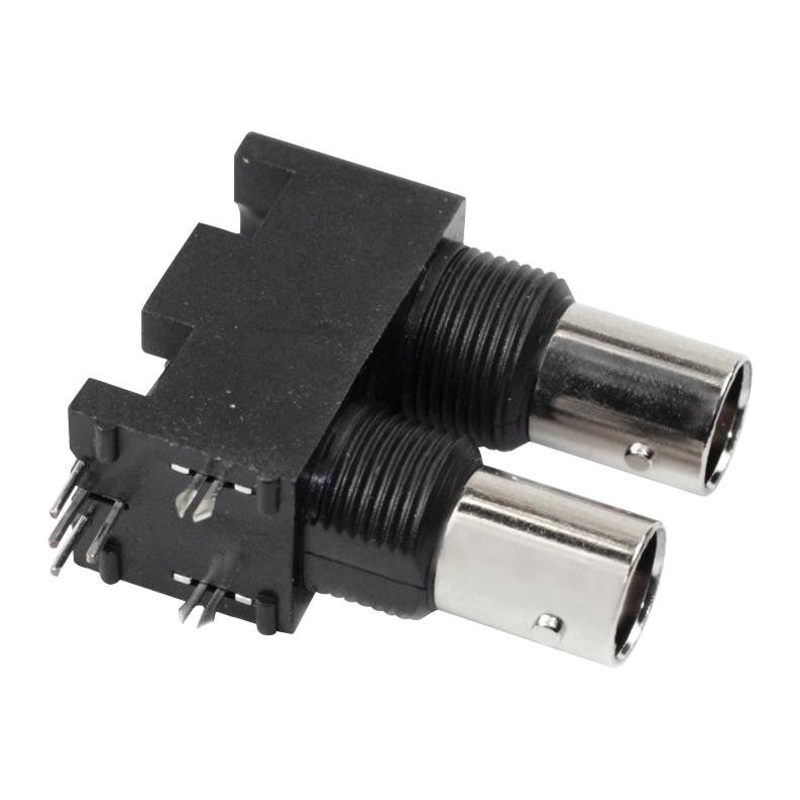 AMPHENOL RF 031-6575 RF / Coaxial Connector, BNC Coaxial, Right Angle Jack, Through Hole Right Angle, 50 ohm