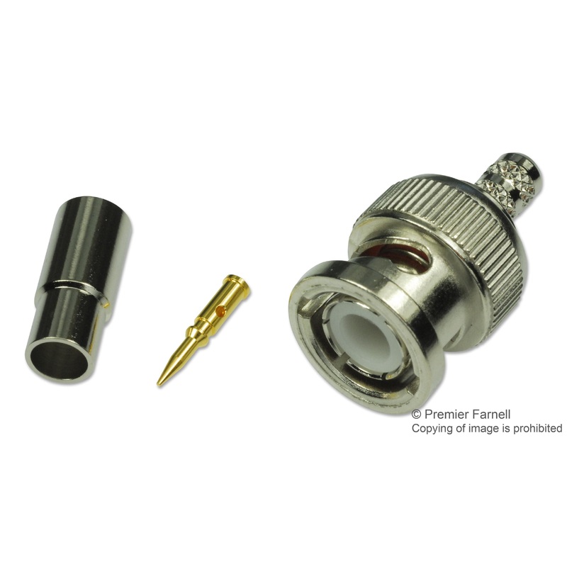 AMPHENOL RF 112128 CONNECTOR, BNC, PLUG, 50 OHM, CABLE