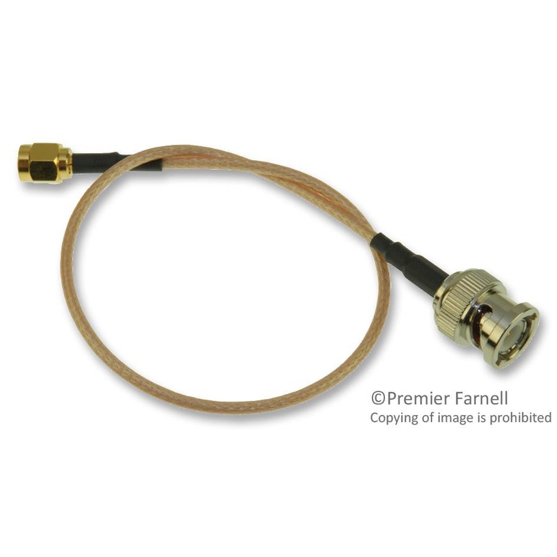 AMPHENOL RF 245101-01-12.00 COAXIAL CABLE ASSEMBLY, RG316, 12IN, BROWN