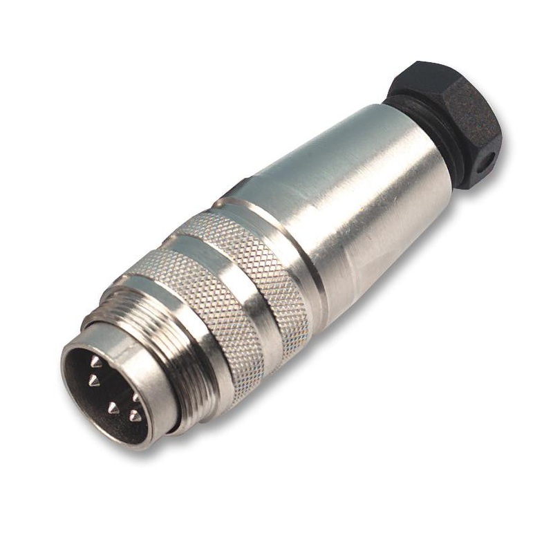 AMPHENOL SINE/TUCHEL C091 31H003 1002 Circular Connector, C091D Series, Cable Mount Plug, 3 Contacts, Solder Pin, Metal Body