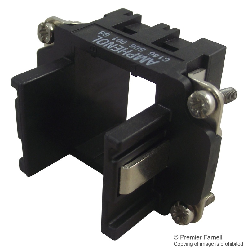 AMPHENOL SINE/TUCHEL C146 S06 001 G8 Connector Accessory, Frame, C146 heavy mate M Series 2Pos Socket Modules