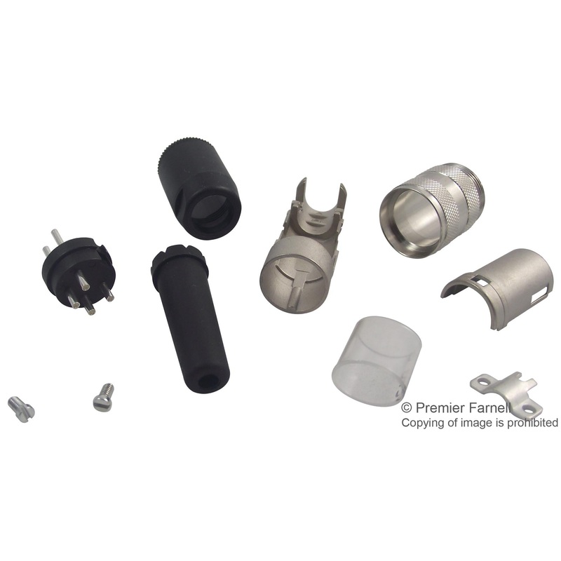 AMPHENOL SINE/TUCHEL T 3300 001 Circular Connector, C091A Series, Cable Mount Plug, 4 Contacts, Solder Pin, Thermoplastic Body