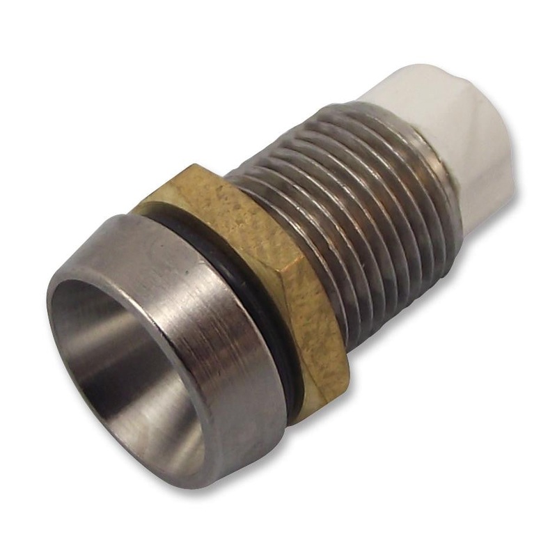 ARCOLECTRIC A1050OAAAC LED Holder, 10 mm x 17.9 mm, Chrome, Brass, 5mm / T1.3/4 LEDs
