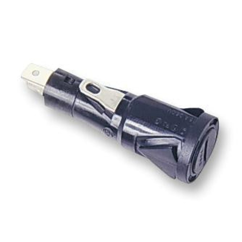 ARCOLECTRIC C0345RAAAA Fuseholder, Panel Mount, 250V, 16A, 6.3 x 32mm, Quick Connect, Snap-In, Screwdriver, PC2