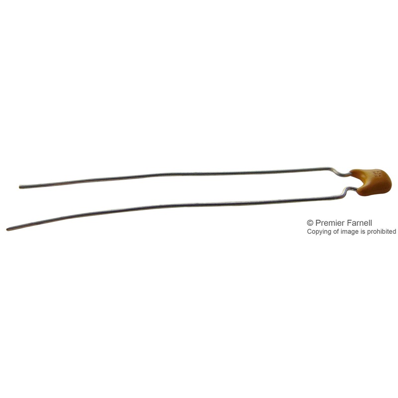 AVX SR211A471JAR Multilayer Ceramic Capacitor, 470 pF, 100 V, SkyCap SR Series,  5%, Radial Leaded, C0G / NP0