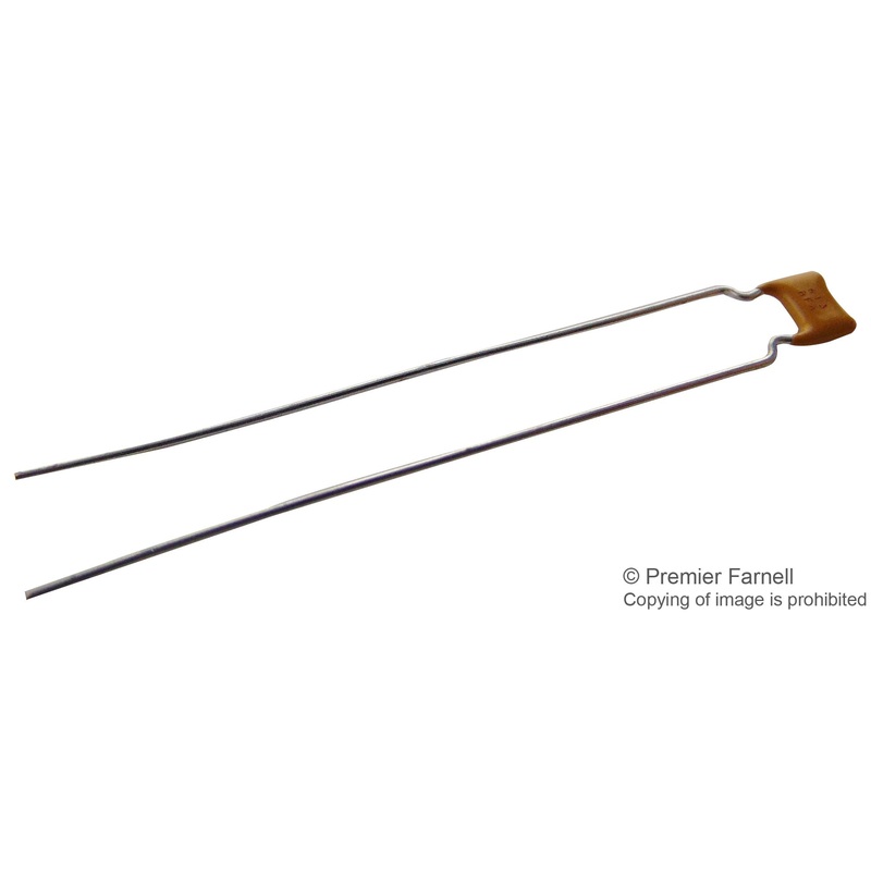 AVX SR215E474MAR Multilayer Ceramic Capacitor, 0.47 F, 50 V, SkyCap SR Series,  20%, Radial Leaded, Z5U