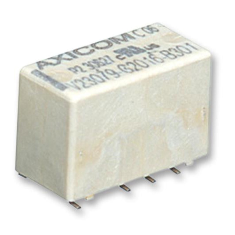 AXICOM – TE CONNECTIVITY V23079D2001B301 Signal Relay, DPDT, 5 VDC, 2 A, P2/V23079 Series, SMD, Non Latching