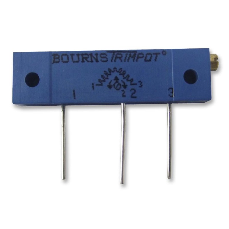Bourns 3059Y-1-503LF Trimpot Multi Turn Cermet Side Adjust 50 Kohm Through Hole 22 Turns