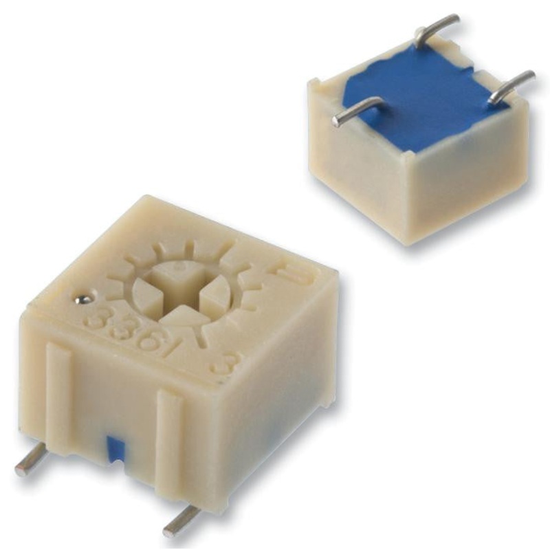 BOURNS 3361P-1-502GLF Trimmer Potentiometer, 5 kohm, 500 mW,  10%, Trimpot 3361 Series, 1 Turns, Surface Mount Device