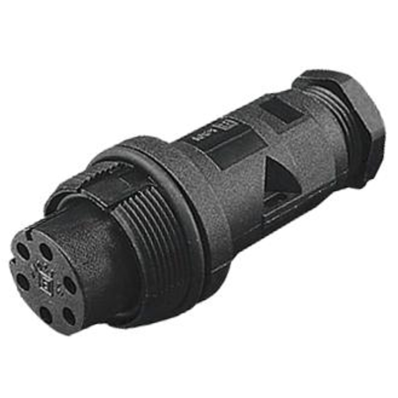 BULGIN PX0801 Circular Shell, In-line Flex, Mini Buccaneer Series, Solid Shell Cable Receptacle