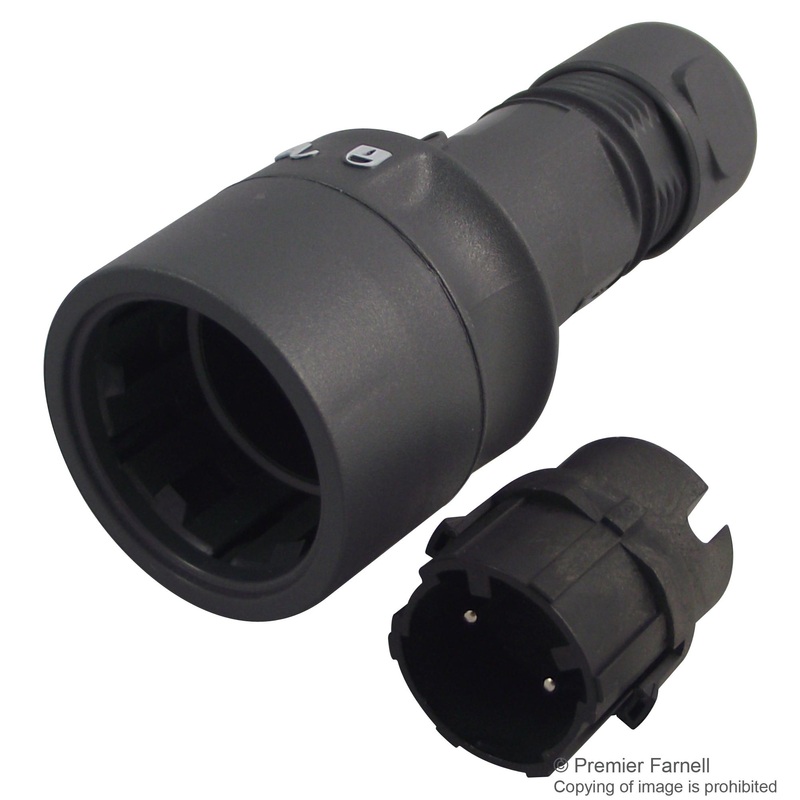 BULGIN PXP6010/02P/ST/0507 Circular Connector, Buccaneer 6000 Series, Cable Mount Plug, 2 Contacts, Screw Pin