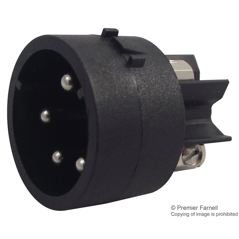 BULGIN SA3241 4-Pin Plug Insert For Mini Buccaneer Series Connectors