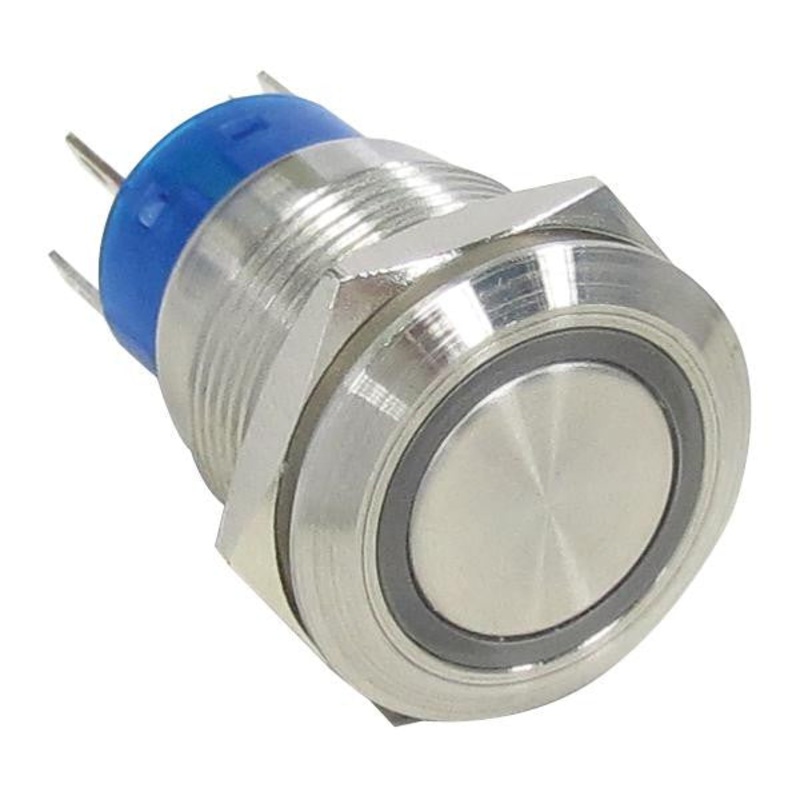 ALCOSWITCH – TE CONNECTIVITY AV1910R724Q04 Illuminated Pushbutton Switch, Alcoswitch, AV19 Anti-Vandal Series, SPST, Momentary Spring Return
