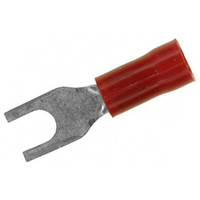 AMP – TE Connectivity 2-327043-1 Terminal SPADE/FORK #6 Crimp RED Full Reel