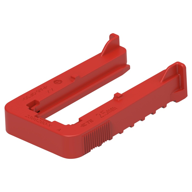 AMP – TE Connectivity 2388280-5. 2388280-5. Slide PA6 GF30 RED New