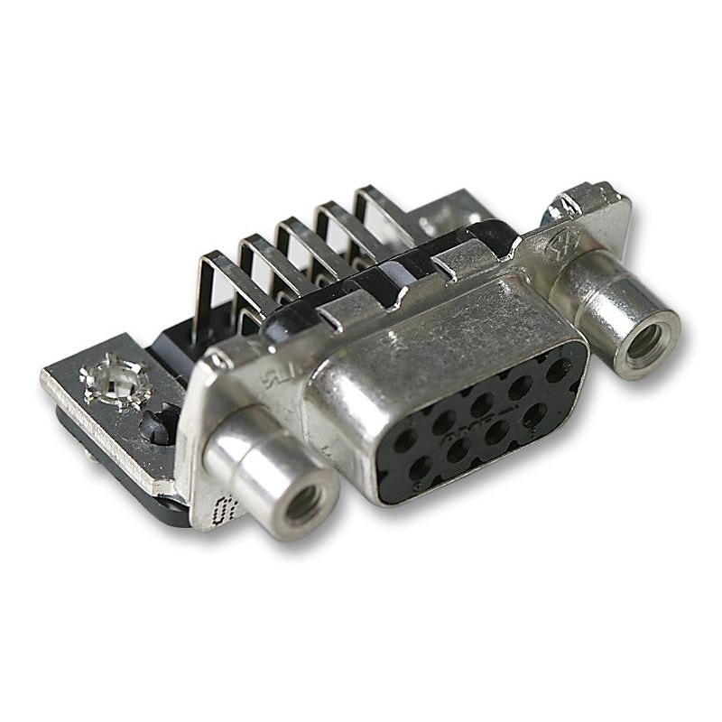 AMP – TE CONNECTIVITY 3-106505-2 D Sub Connector, 9 Contacts, Receptacle, DA, AMPLIMITE HDP-20 Series, Metal Body, Solder