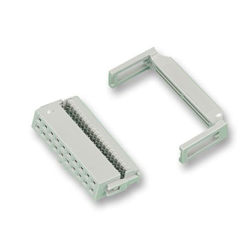 AMPHENOL FCI 71600-026LF Wire-To-Board Connector, With Strain Relief, 2.54 mm, 26 Contacts, Receptacle, Quickie Series