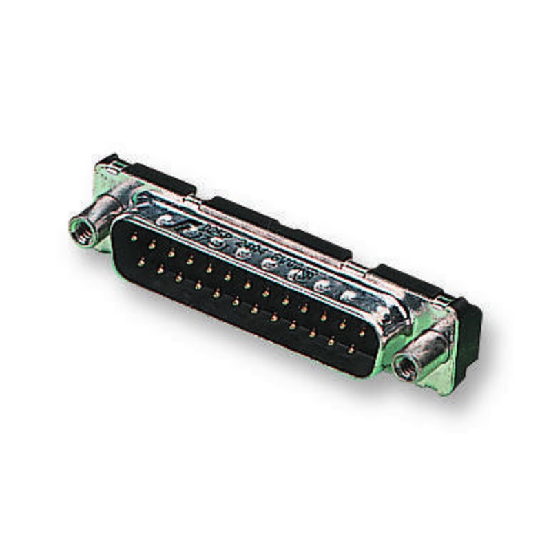 AMPHENOL FCI D15P24A4GV00LF Standard D Sub Connector, 15 Contacts, Plug, DA, Delta D Series, Metal Body, Solder