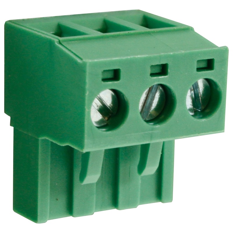 Camdenboss CTBP9208/3 CTBP9208/3 Pluggable Terminal Block 5.08 mm 3 Ways 28AWG to 14AWG 1.5 mm Clamp 15 A