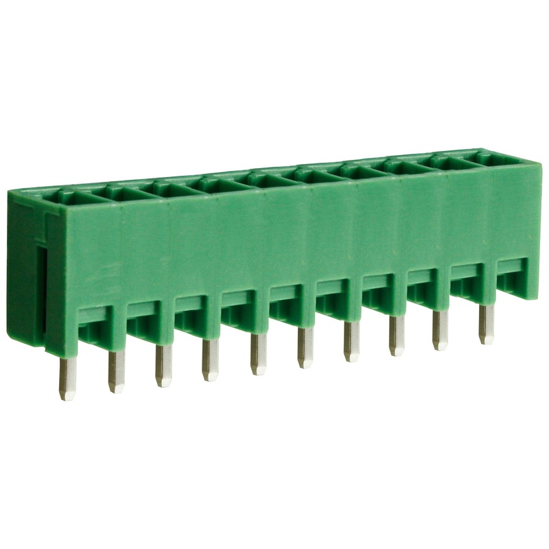Camdenboss CTBP93VD/10 CTBP93VD/10 Terminal Block Closed Ended Header 3.5 mm 10 Ways Through Hole Vertical