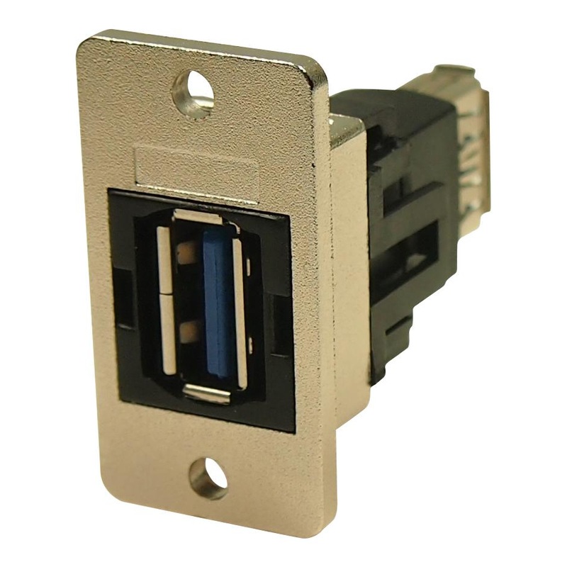 CLIFF ELECTRONIC COMPONENTS CP30605NMX1 USB Adapter, Nickel Frame, USB Type A Receptacle, USB Type A Receptacle, USB 3.0