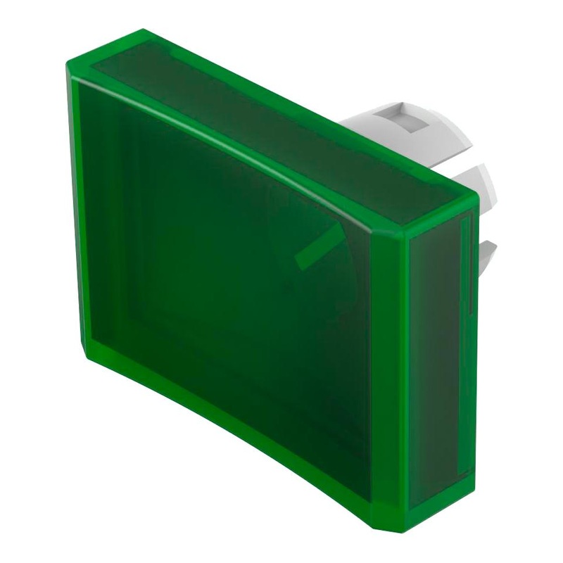 EAO 51-904.5 Lens, Concave, 18 x 24mm, Rectangular, Green, 51 Series